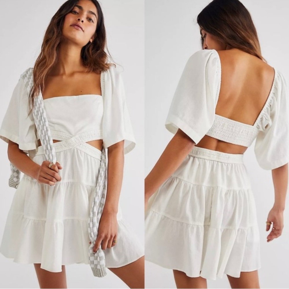 Free People Cross of Sunlight Mini Dress